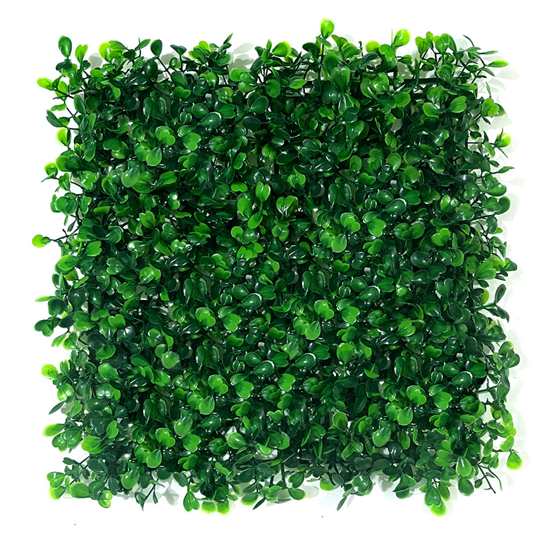 25*25cm米兰仿真植物墙绿植背景墙 塑料假草坪门头室内装饰植物