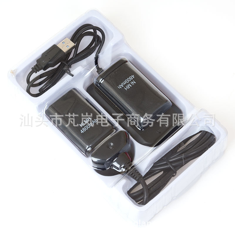 Xbox360 manejar la batería 5-in-1xbox360 doble batería xbox360 manejar el traje del cargador de batería