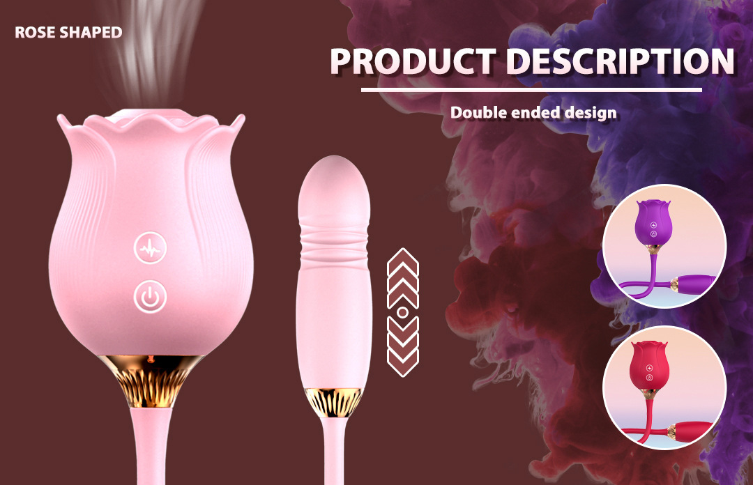 Dual-Head Vibrating Egg with Tongue Licking & Suction, 12-Frequency Purple G-Spot Massager for Couples — detail image 2