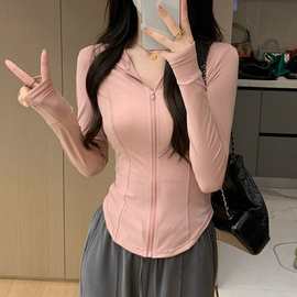 冰丝防晒衣女夏季防紫外线防晒服修身瑜伽透气修身外套开衫女