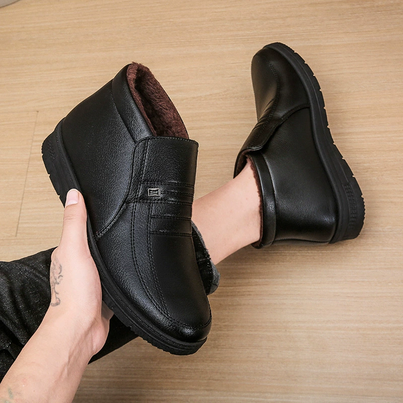 Хлопковые ботинки Мужские зимние бархатные теплые мужские хлопчатобумажные ботинки