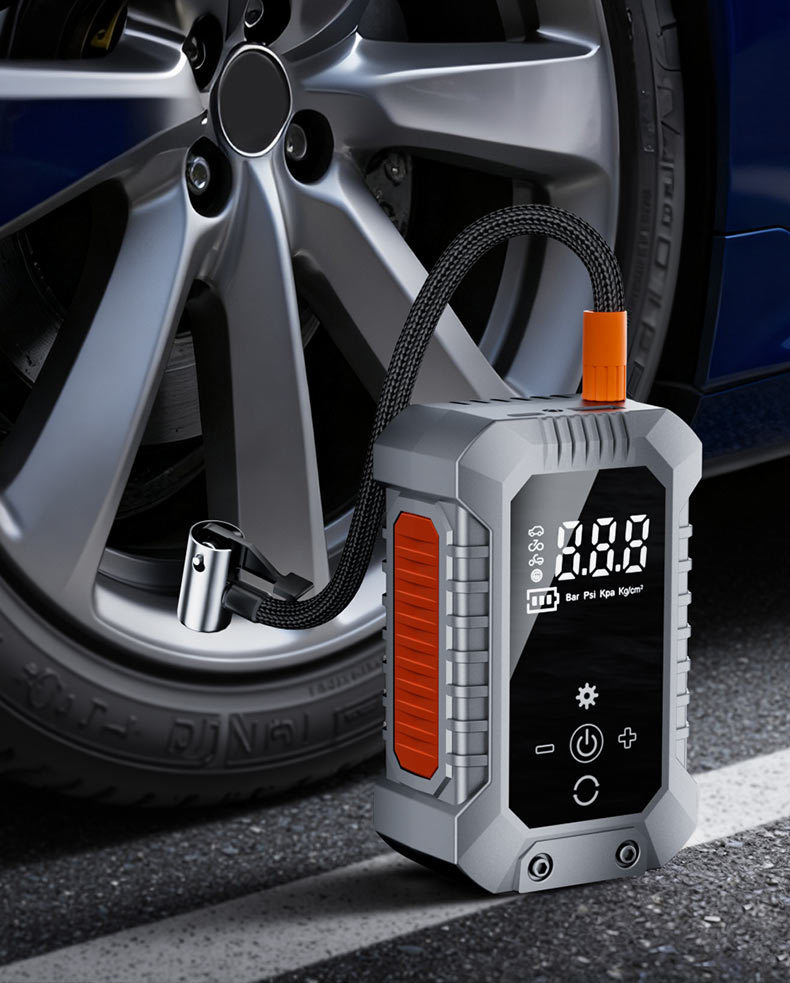 Car Air Pump Portable Car Electric Wireless Tire Pressure Measuring Air Pump Car Tire Air Pump