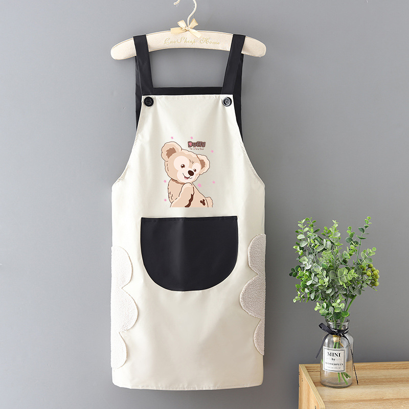 Alça para limpeza manual à prova d'água Daffy Bear cinza preto bolso