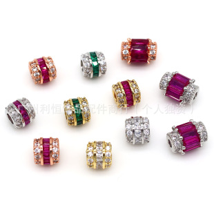 18k����育�ɫ�ʯ����Ͱ�����ɢ��diy���ˮ������ִ��������
