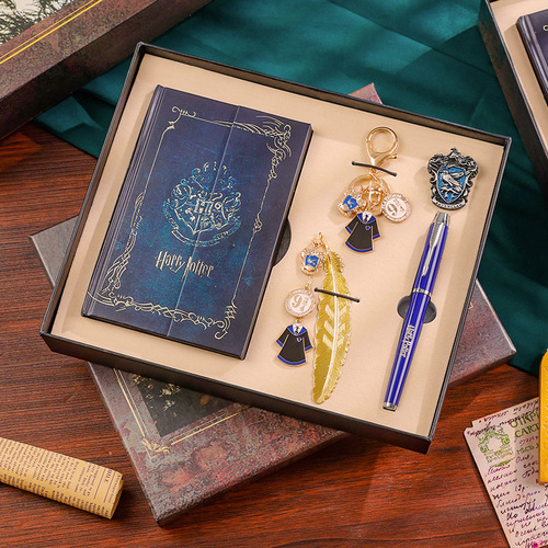 Harry Potter Notebook Literary Exquisite Retro Keychain Creative Signature Pen Bookmark Stationery Gift Box Can Be Engraved