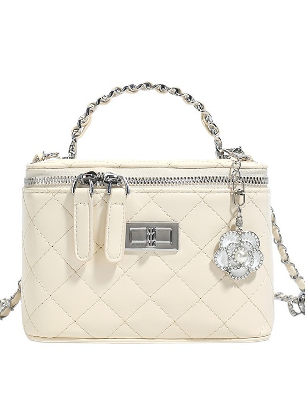 Xiaoxiang estilo de cadena de diamond bolso de mano pequeño bolso cuadrado para mujeres 2026 nuevo estilo de alto nivel nicho lujo ligero versátil bolso de mochila