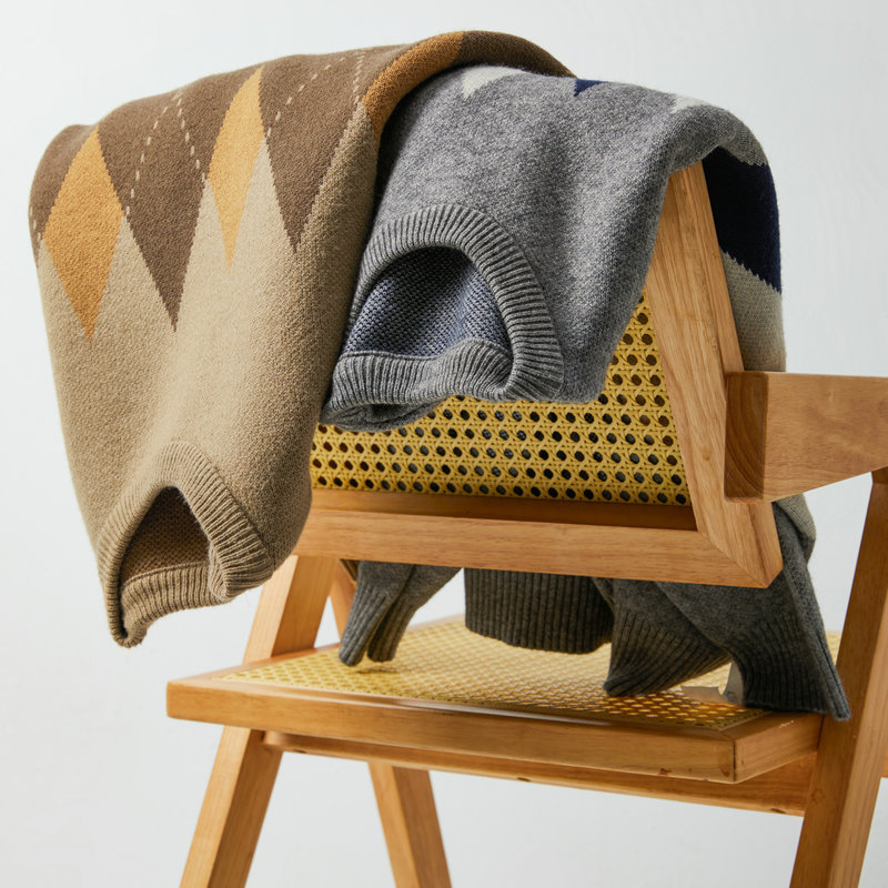 Herrenbekleidung Pullover Herren lockerer Herbst und Winter neuer Strickpullover einfacher täglicher Pendel-Rundhals-Freizeitpullover_voghion.com