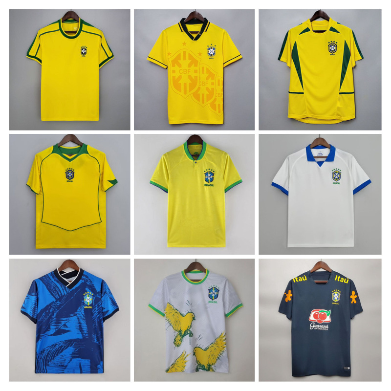 Five-Star Brazilian World Cup Jersey 980206 Daliro Xiaolu Neymar Retro Jersey/Special Edition Football Jersey