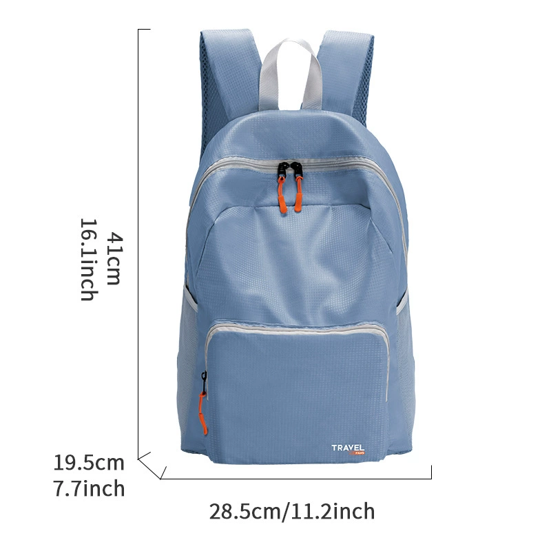 Folding backpack, sports capacious waterproof bag for traveling, wholesale