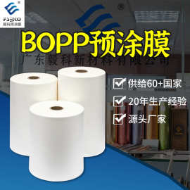 21um 1209 印刷覆膜预涂带胶光膜热覆热裱单双面塑封bopp预涂膜