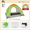 Fluorescent green double doors for 2-3 people