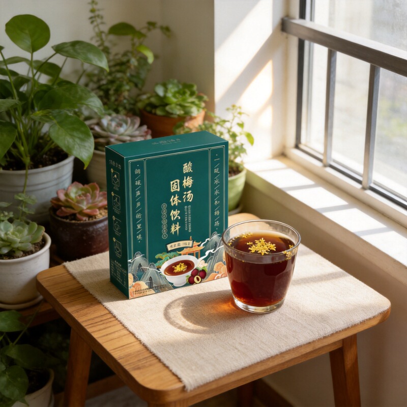 Qiaoke Sour Plum Soup Granules 100g Boxed Osmanthus Sour Plum Crystals Instant Soluble No-Cook Sour Plum Powder, Convenient to Carry