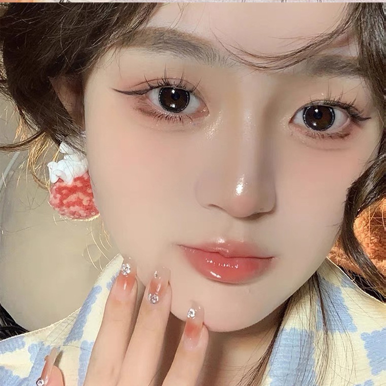 Mengjie Shangpin A07 False eyelash Girl Natural simulation Little Devil Transparent meme comic Barbie Princess Eye eyelash whole piece details Picture