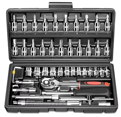 Socket Set Auto Repair Mühərrik tənzimləmə alətləri - 46-piece-set