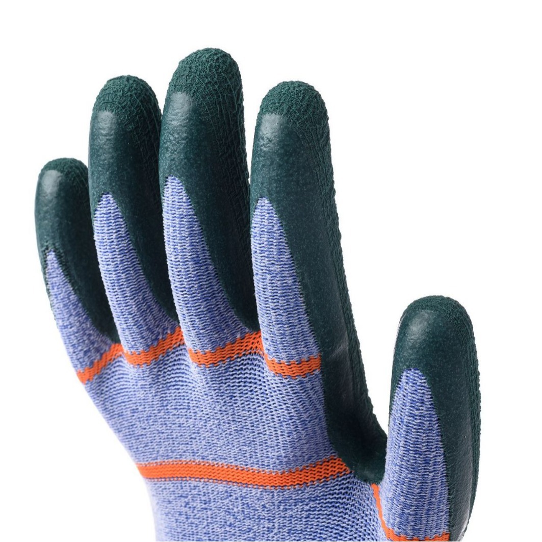 Neumáticos, caucho, guantes de protección laboral, trabajo en el sitio de trabajo, guantes engrosados de espuma de látex resistentes al desgaste, antideslizantes y transpirables