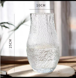 Modern Northern European style simple glass vase transparent water…