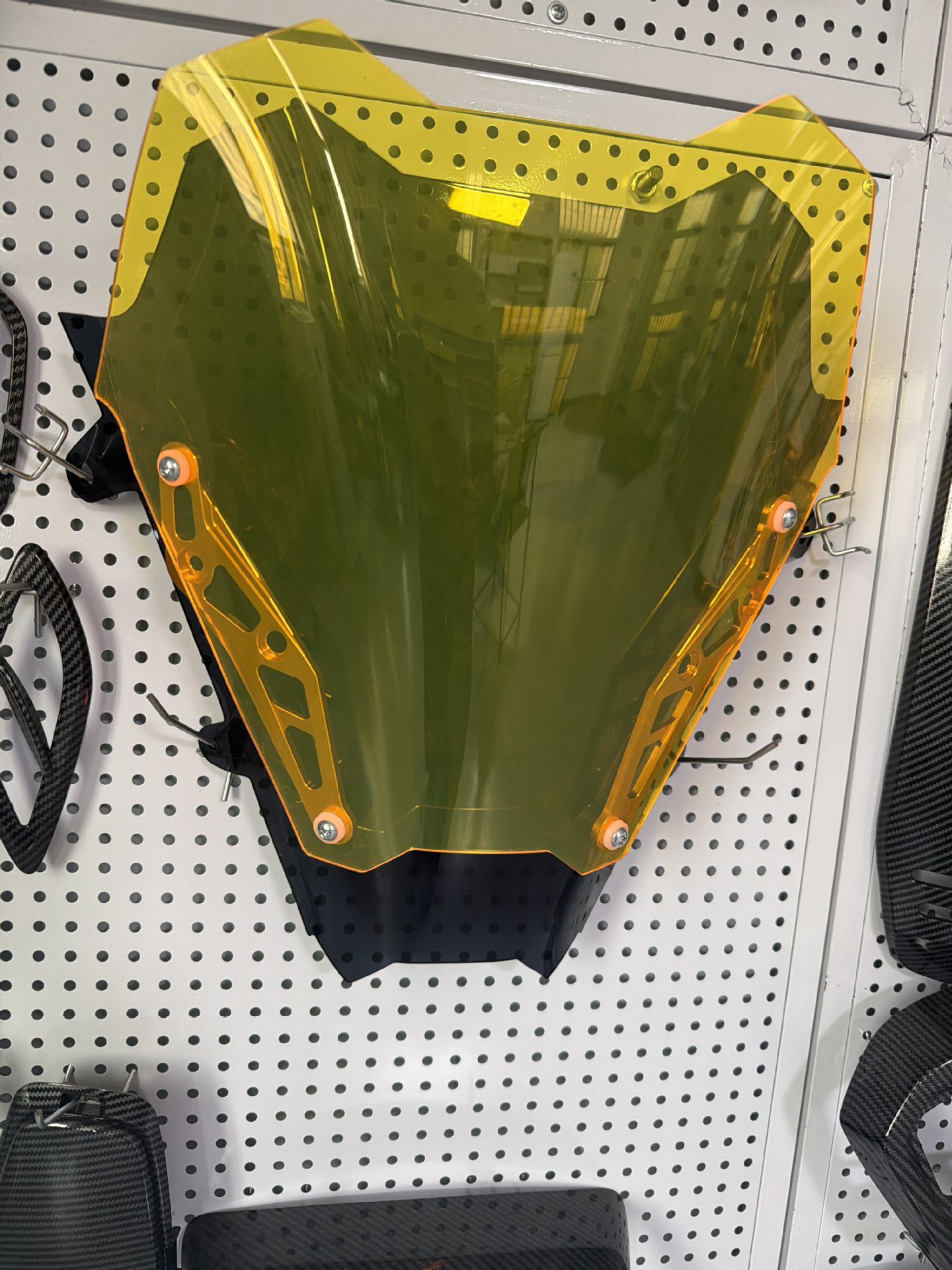 Suitable for Pcx160 25 Models Modified Front Windshield Panel Aluminum Alloy Decorative Windscreen Accessories Cross-Border