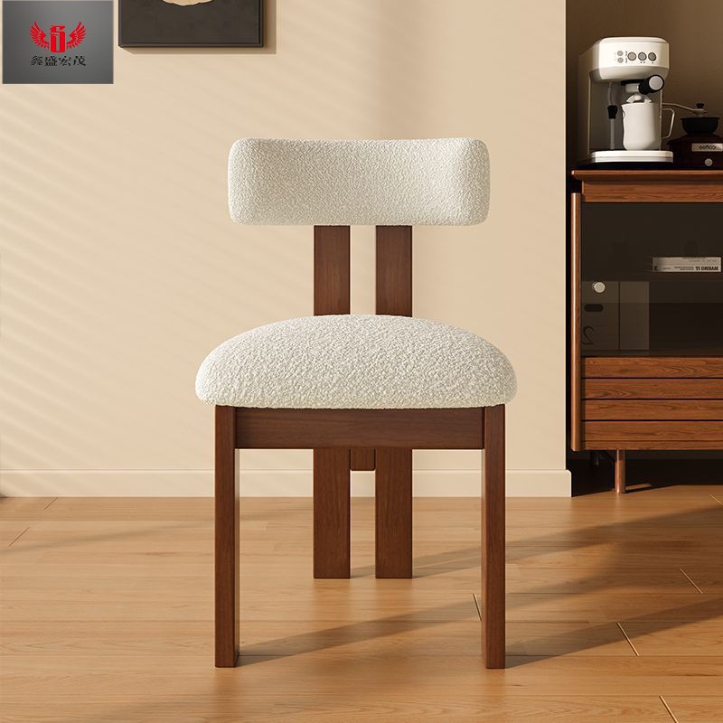 Sillas de campo nórdicas modernas retro francesas sillas de comedor con respaldo de madera maciza sillas de diseño sillas de maquillaje simples