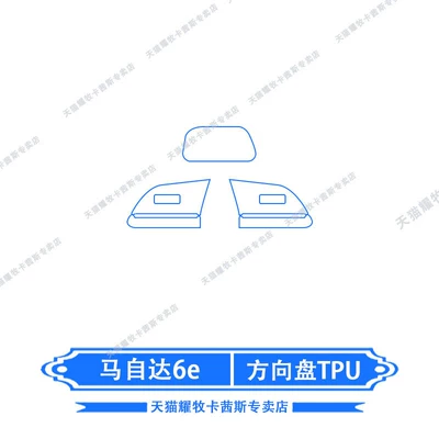 Film, Frame Button Interior Protective – Car interior film - 25-26-mazda-6e-steering-wheel-tpu-material