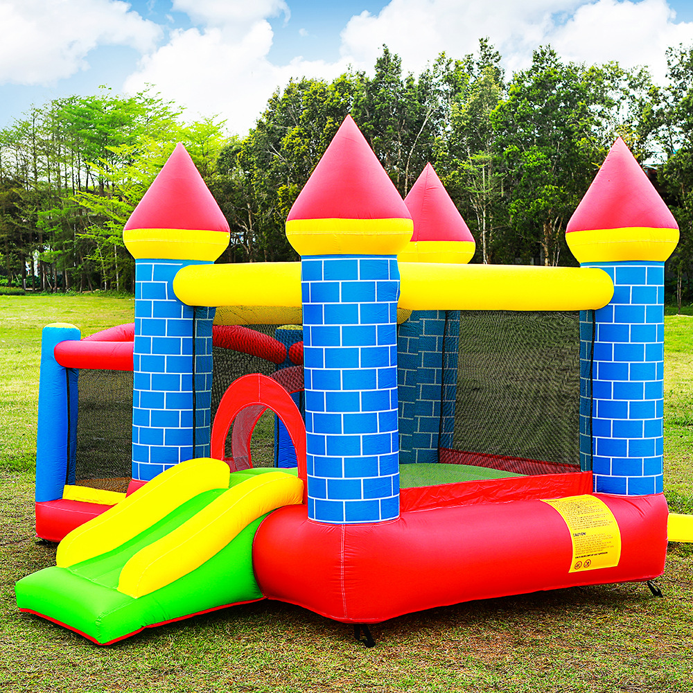 Castillo inflable para fiestas al aire libre, pequeño parque infantil, juguete inflable, trampolín, piscina de olas, castillo inflable para el hogar, antideslizante.