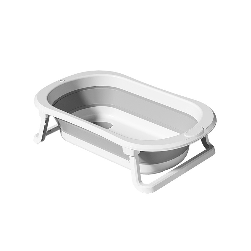 Baños de baño para bebés personalizados con sensor de temperatura inteligente, barriles de baño para recién nacidos, grandes baños para bebés plegables en casa para sentarse y acostarse