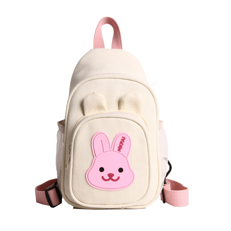 Jardín de infantes mochila infantil caricatura lindo animal pequeño bolso de pecho para padres e hijos bolso de lona para niños ligero