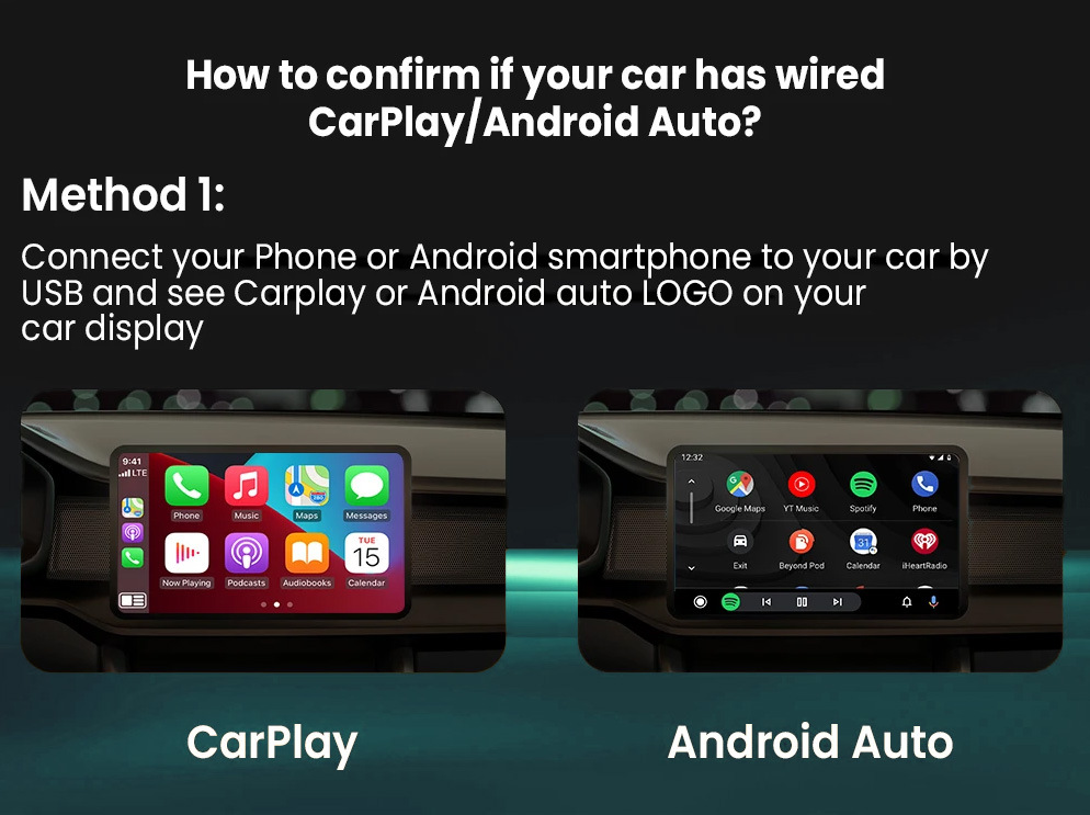 New Carplay Wired-To-Wireless Car Adapter Box, Apple and Android Dual-Mode Automatic Connection, Fast Connection