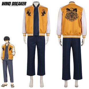 2025 New Windproof Boy Same Style Cos Clothing Men's Role-Playing Clothing Jacket Pants Suit Export