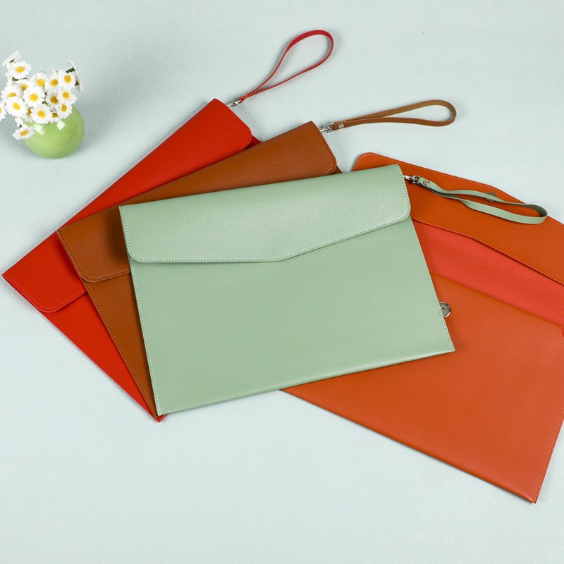 a4文件包大容量按扣文件夹商务防水公文袋办公合同资料收纳手提袋