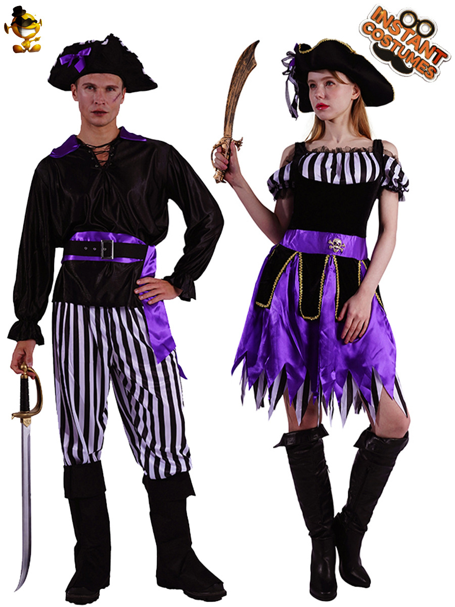 Transfronteriza de Halloween adulto hombres y mujeres pareja película pirata juego de rol etapa traje de rendimiento COSPLAY