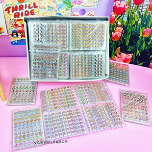 80 Pieces of Small Nose Stickers, Mini Transparent Universal Stickers, Cute, Portable, Random Stickers, Storage Handbook Stickers