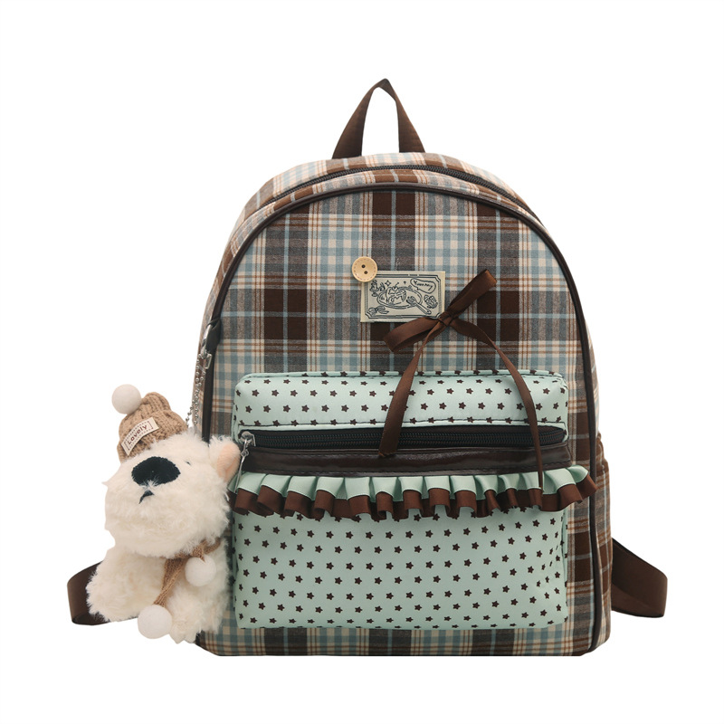 Coreano ins lindo nicho de diseño mochila 2026 nueva mochila de niña dulce fresca personalidad mochila pequeña