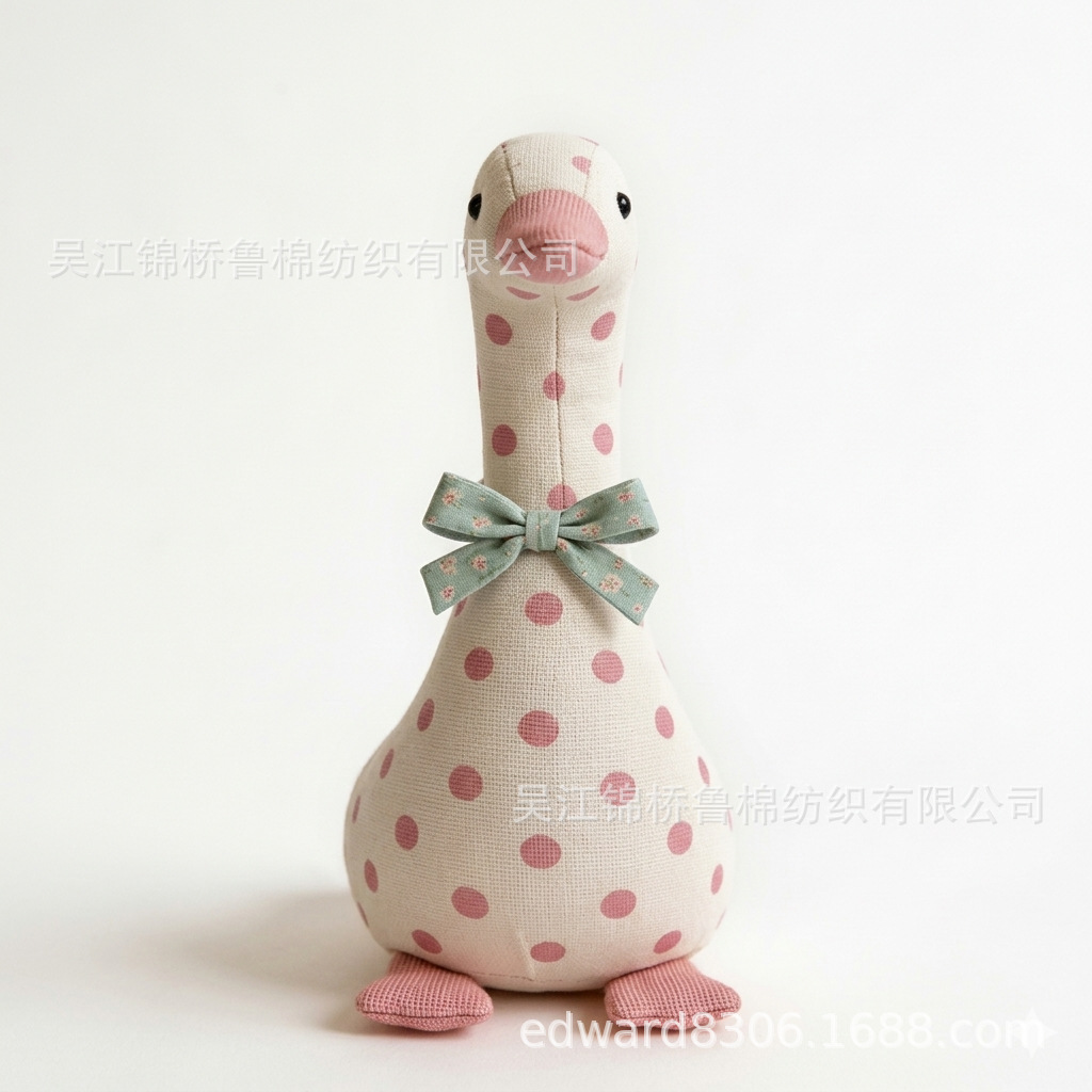 亚麻涤纶布印花玩具装饰布三防水涂层围裙桌布砂洗竹节皱裙子面料