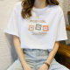 Summer New Korean Style Short-sleeved T-shirt Women's Pure Cotton Loose-fit Student's All-match White Half-sleeved T-shirt Top Clothes Instagram Style Trendy