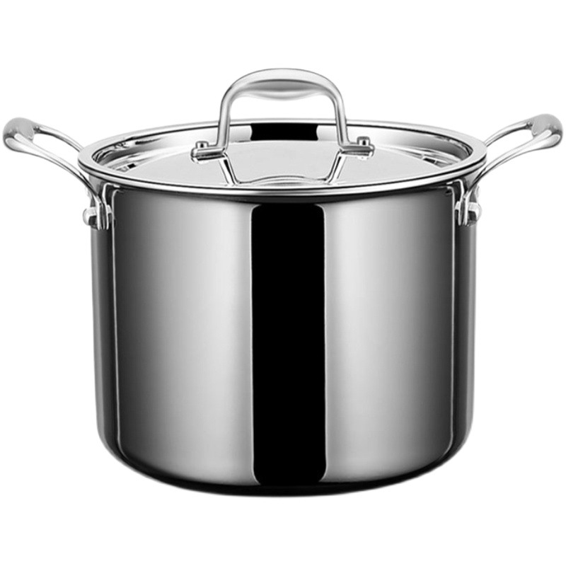 316 de acero inoxidable olla de sopa profunda engrosada hogar de cocina de calidad alimentaria estofado Cocina de Inducción de gas gachas especiales olla de sopa alta