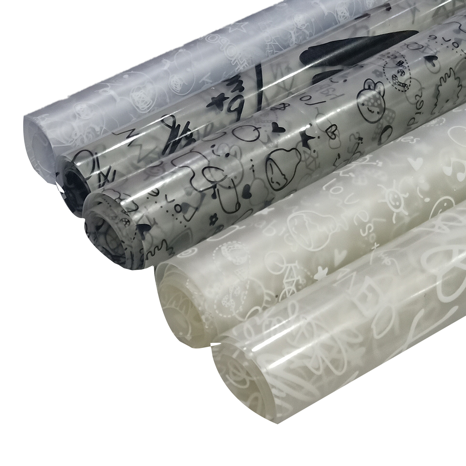 春季新款PVC涂鸦印花0.5mm可用于箱包鞋材手提包水杯套