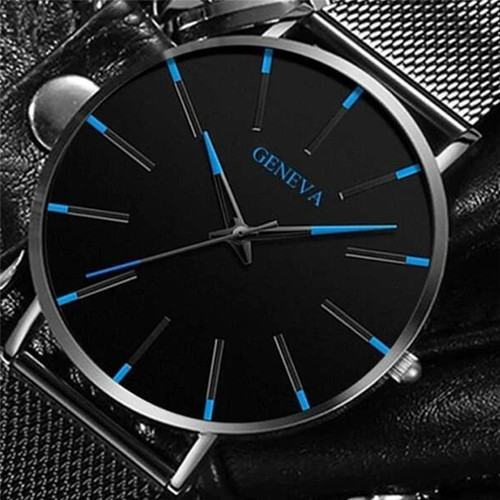 Cross-border best-selling item Men's watch Business watch Ultra-thin mesh band High-end quartz watch bracelet set