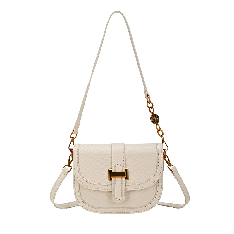 Bolso para mujeres 2026 nueva moda transfronteriza versátil bolso de silla de montar de color sólido sensación de lujo ligero tejido mochila