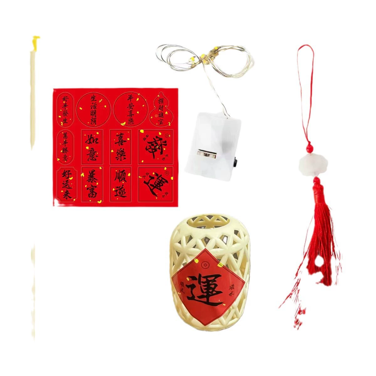 Чай жасминовый, фонарик, ручной Hanfu