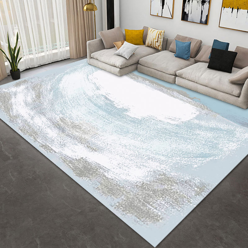 跨境北歐簡約幾何ins日系風加厚仿羊絨地毯客廳臥室床邊毯茶几墊