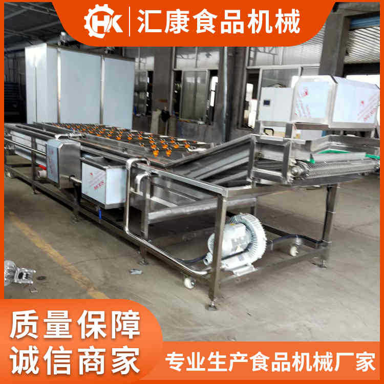 瓜果蔬菜清洗机  水域式酱菜清洗杀青冷却流水线  鱼虾洗污设备