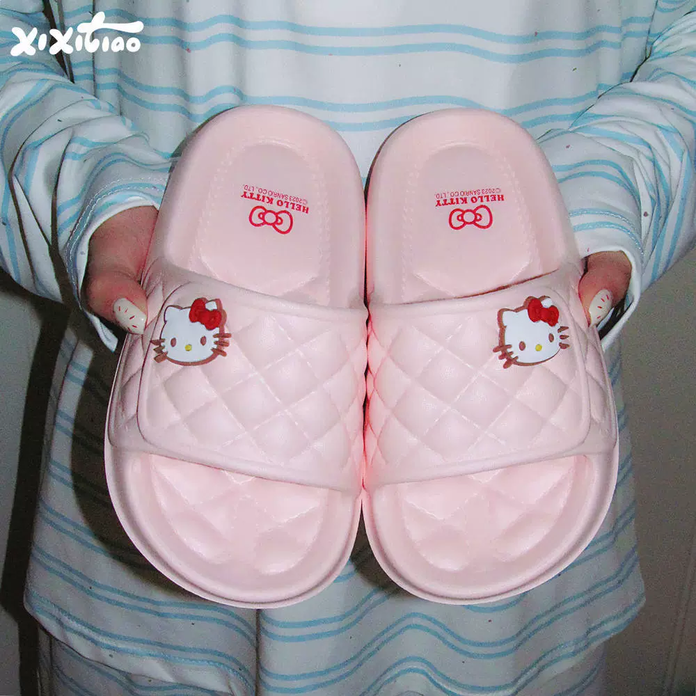 时尚儿童洗澡居家鞋夏三丽鸥卡通美乐蒂女童EVA软底舒适亲子凉拖