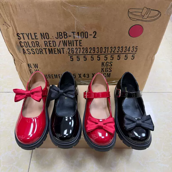 Baby Mary Jane Shoes for Girls, New Spring and Autumn Thick-Soled British Style Leather Shoes, Japanese Jk School Style Bowknot Flats