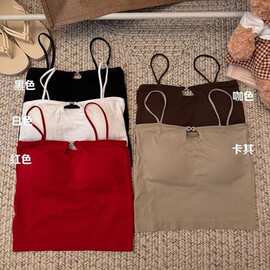 仅衣服】38cm拉布布毛绒搪胶公仔衣服粉格子马甲连衣裙Labubu娃衣