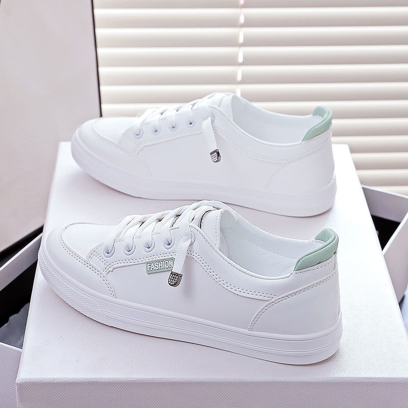 Zapatos blancos para mujeres, zapatos de moda para mujeres, primavera y otoño de 2025, nuevos zapatos deportivos y casuales de nicho para mujeres.