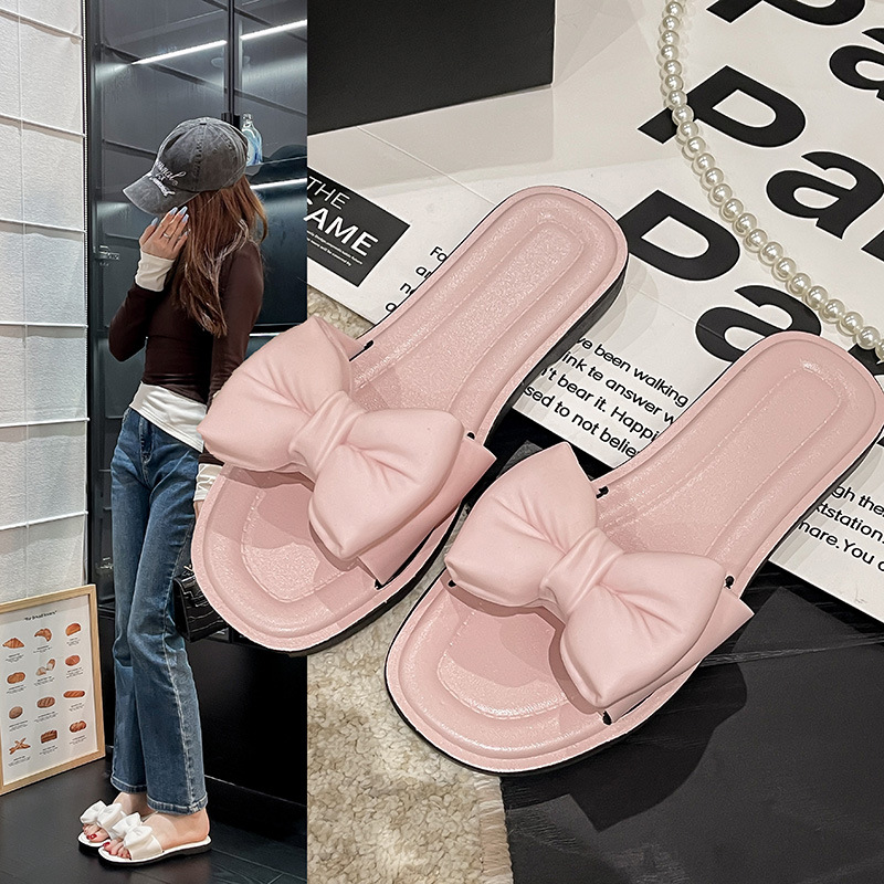 Fashionable comfortable summer universal cute women's slippers flat…