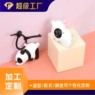 创意吹泡泡钥匙扣挂件解压PU公仔男女挂饰包挂件来图定制加印LOGO