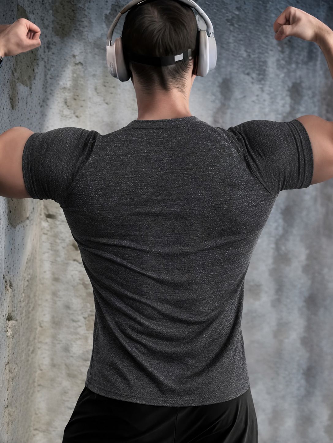 Breathable quick dry elastic sports light and thin short sleeve…