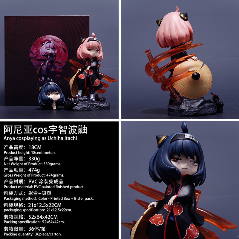 LK 工場高品質バージョンアニア cos アイアーン双頭交換可能なスパイままごと周辺アニメーションフィギュア装飾モデル|undefined