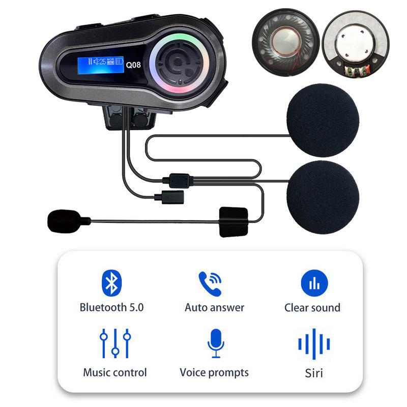 40mm High-End Earphone Speaker Stereo Heavy Bass Electric Vehicle Motorcycle Helmet Bluetooth Speaker